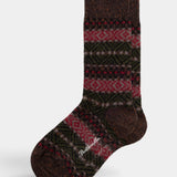 Beck Fair Wool Socks - Wine