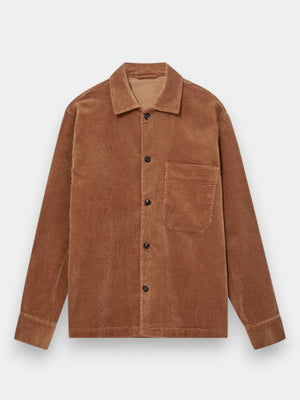 Conley Corduroy Overshirt - Toffee