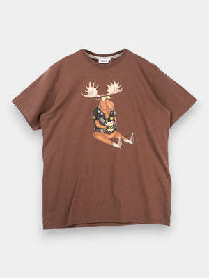 Booze Moose Tee - Coffee