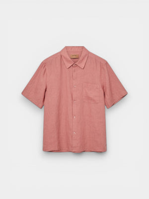 Theo Linen SS Shirt - Rosedawn