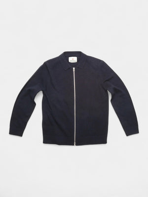 Nuvali Polo Cardigan - Navy