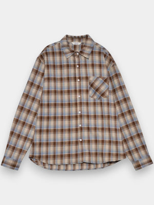 Record Shirt - Ice Blue Check