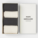 Anton Sock Box - Black/Ecru