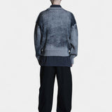 Printed Rib Knit - Dusty Grey