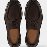 Derby Shoe - Brown Suede