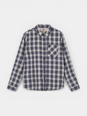 David Spring Check Shirt - Estate Blue