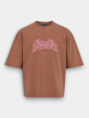Happy Loose Tee - Vintage Orange
