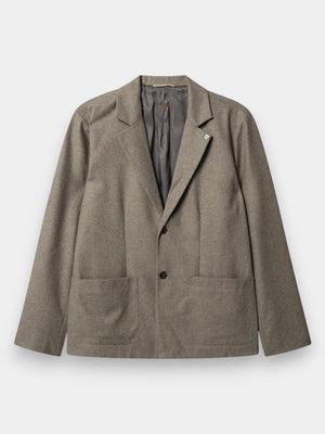 Fukui Wool Blazer - Grey Mel