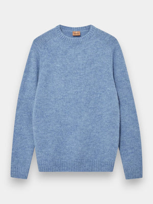 Carlos Crewneck Knit - Light Blue Melange