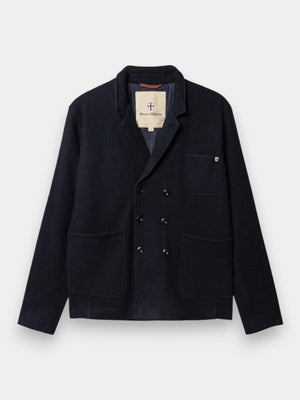lewis Wool Blazer - Dark Navy