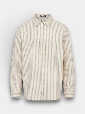 Striped Casual Shirt - Off White