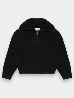 Neva Zip Sweater - Black