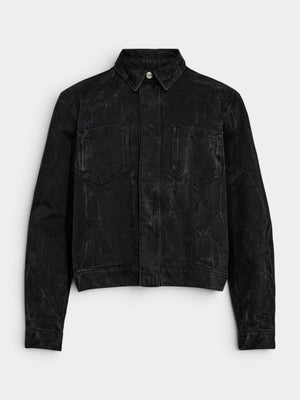 Denim Overshirt - Black Vein