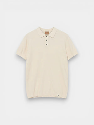 Kyle Boucle SS Polo - Ecru