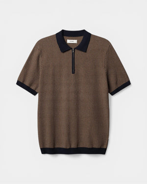 Oswald Retro SS Knit - Navy