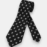 Paisley Silk Tie - Black