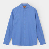 Theo Linen Stripe Shirt - Silver Lake Blue