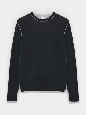 Rune Twolayer Knit - Black Comb