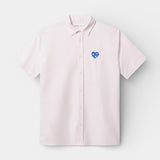 Heartbreaker Oxford Shirt - Pink/White