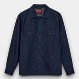 Marcello Chambray Overshirt - Indigo Blue