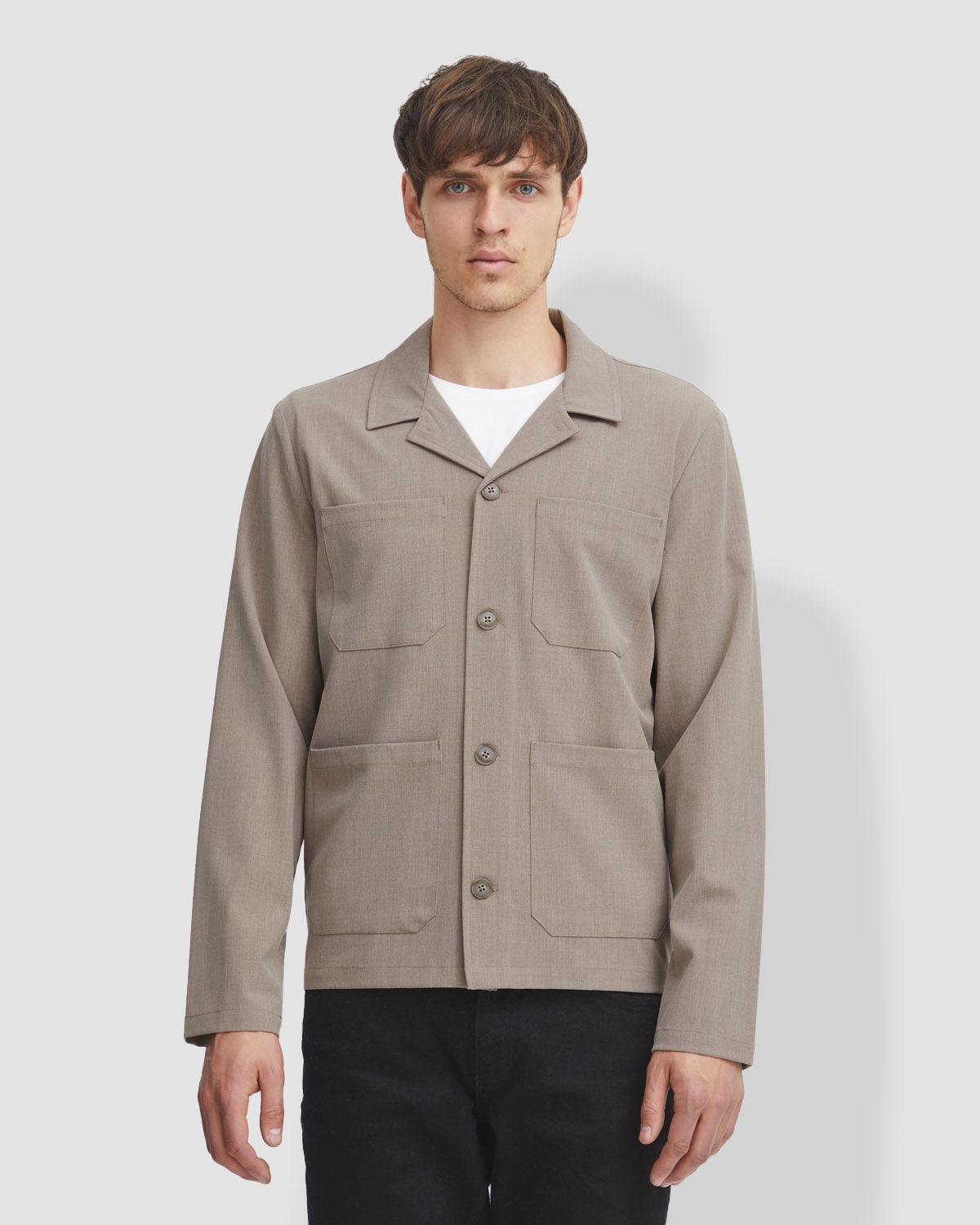 Jace Casual Jacket - Silver Melange - CASUAL FRIDAY - Kul og Koks