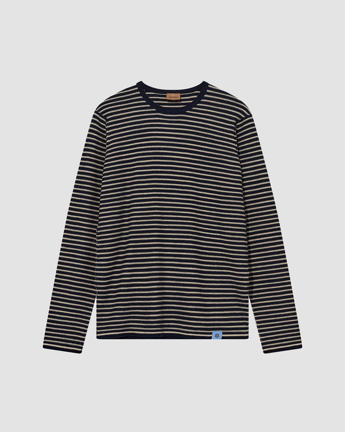 Kasey Stripe Knit - Indigo Blue - Mosmosh Gallery - Kul og Koks