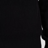 Knitted Half Zip - Black