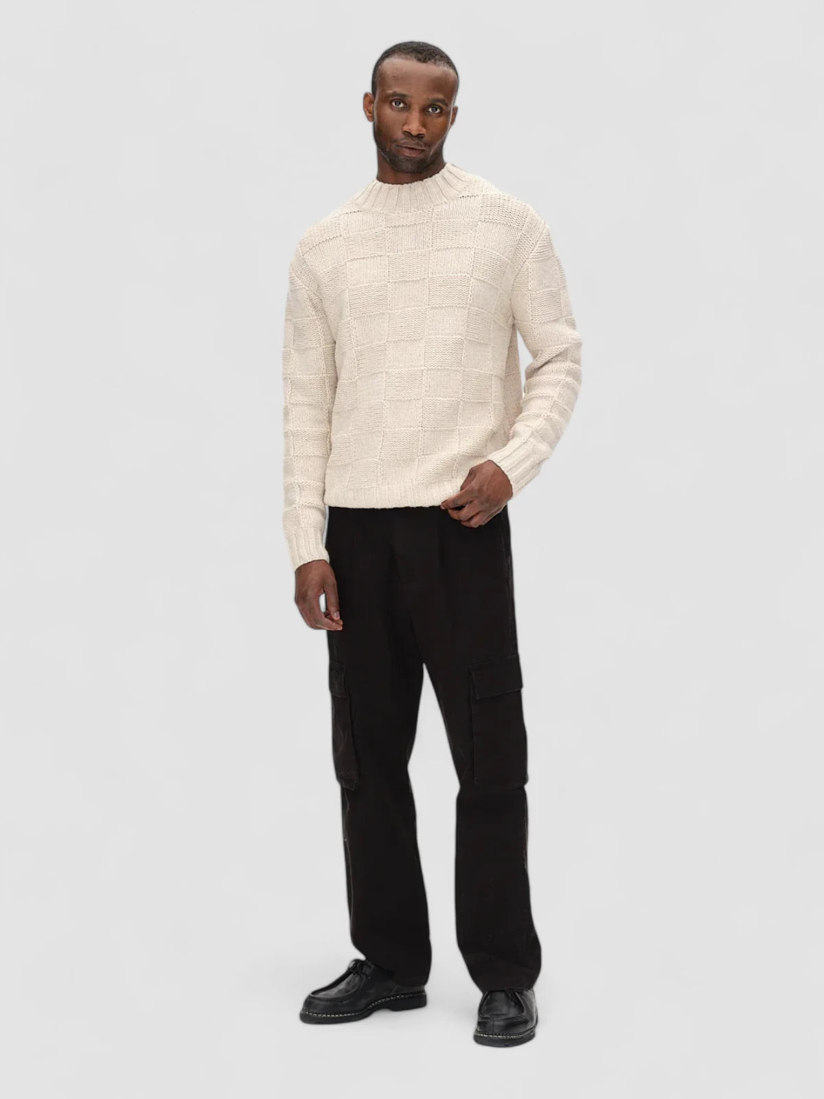 Livio LS Knit - Sand Cashmere