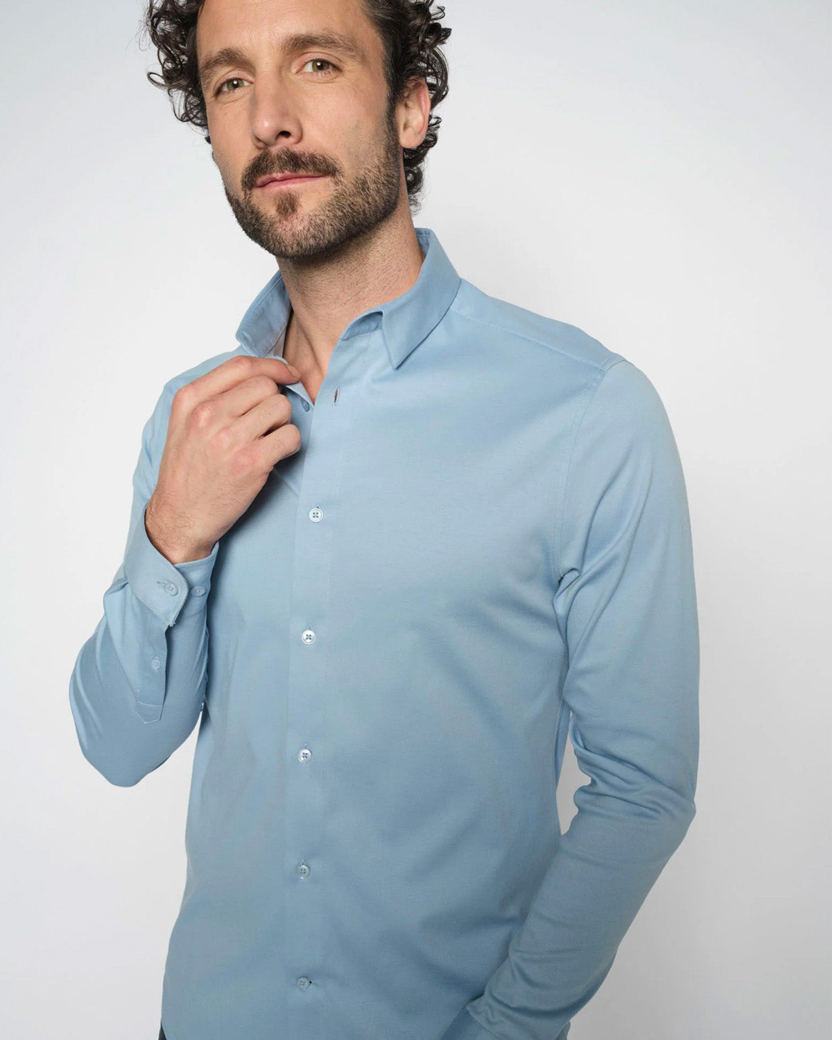 Marco Crunch Jersey Shirt - Bel Air Blue