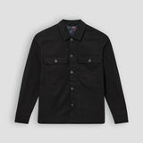 Matteo Brush Overshirt - Black