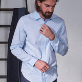 Miguel Brillant Shirt - Light Blue - Blue de Genes - Kul og Koks