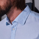 Miguel Brillant Shirt - Light Blue - Blue de Genes - Kul og Koks