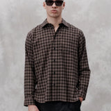Record Shirt - Brown Check