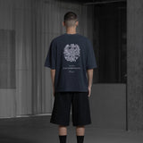 Monogram Oversized Tee - Anthracite Black