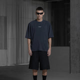 Monogram Oversized Tee - Anthracite Black