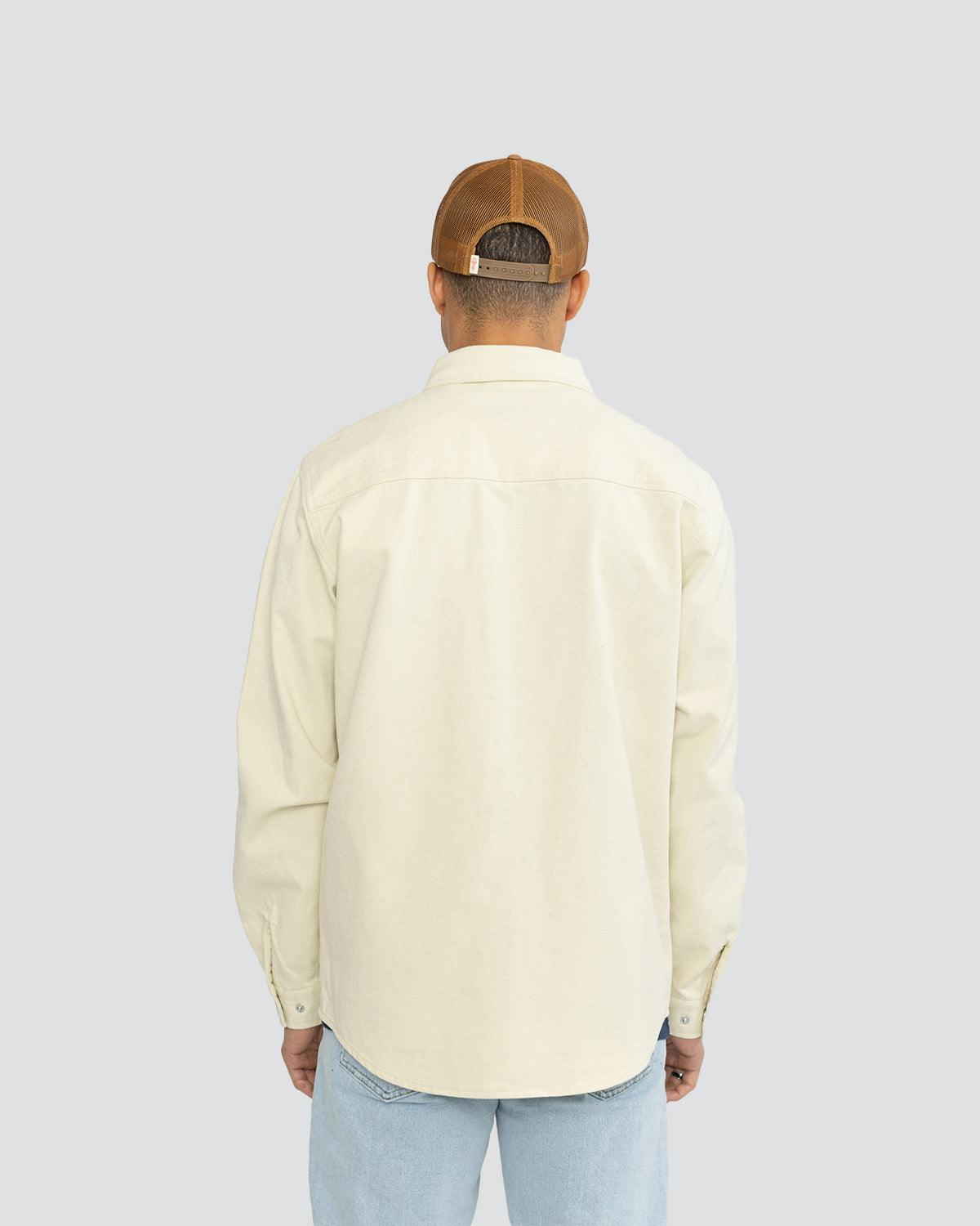 Overshirt Zip 3922 - Off White - Revolution - Kul og Koks