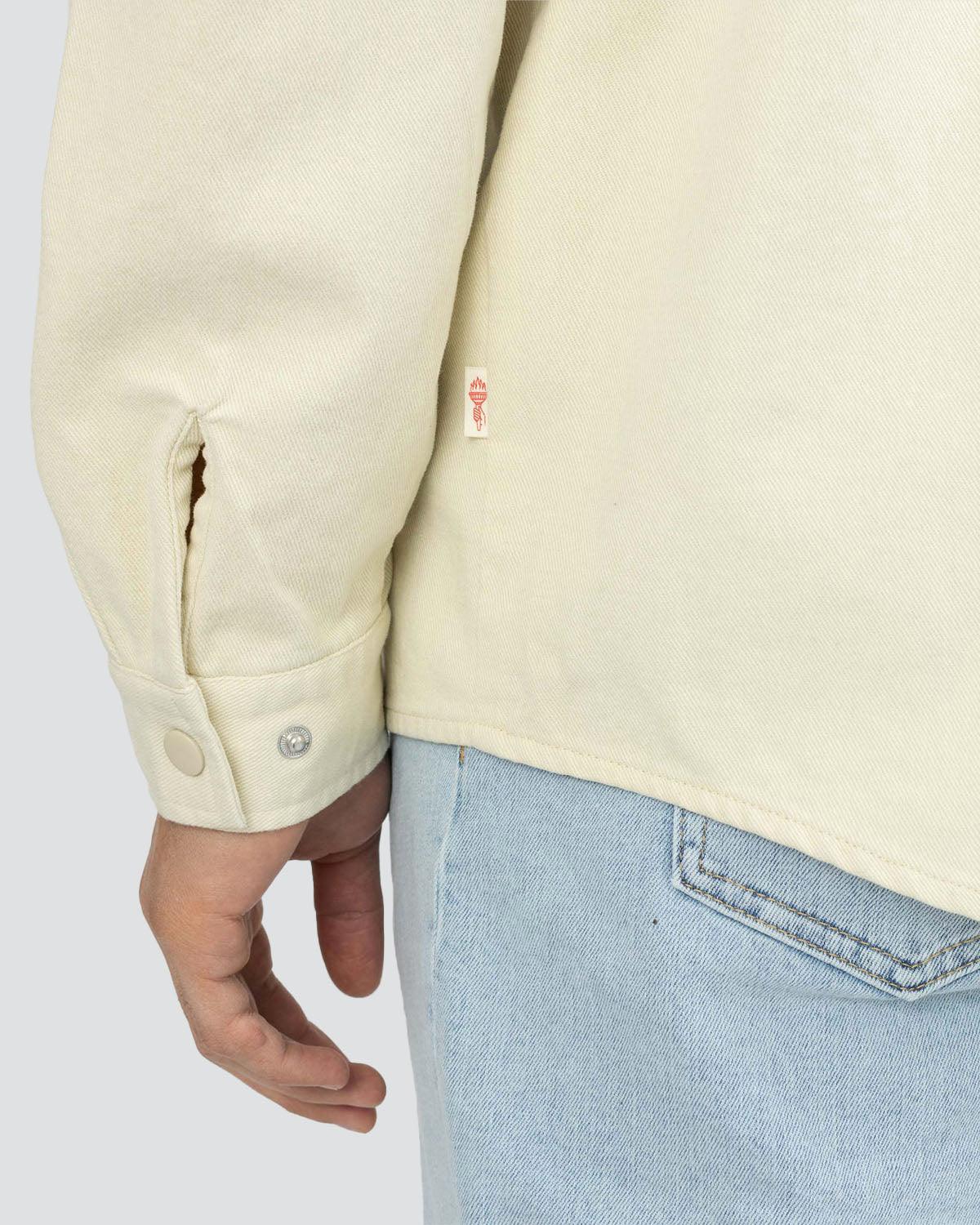 Overshirt Zip 3922 - Off White - Revolution - Kul og Koks