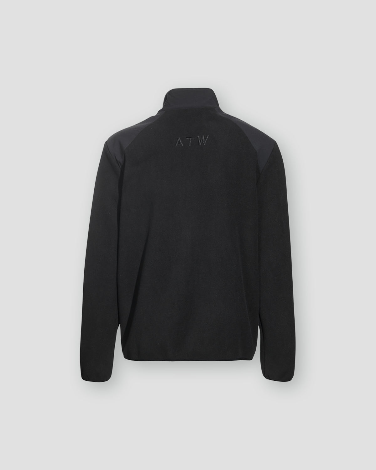 Paneled Fleece Jacket - Black