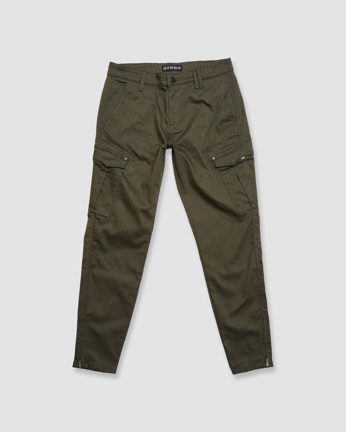 Pisa Cargo K3280 Pants - Army - Gabba - Kul og Koks