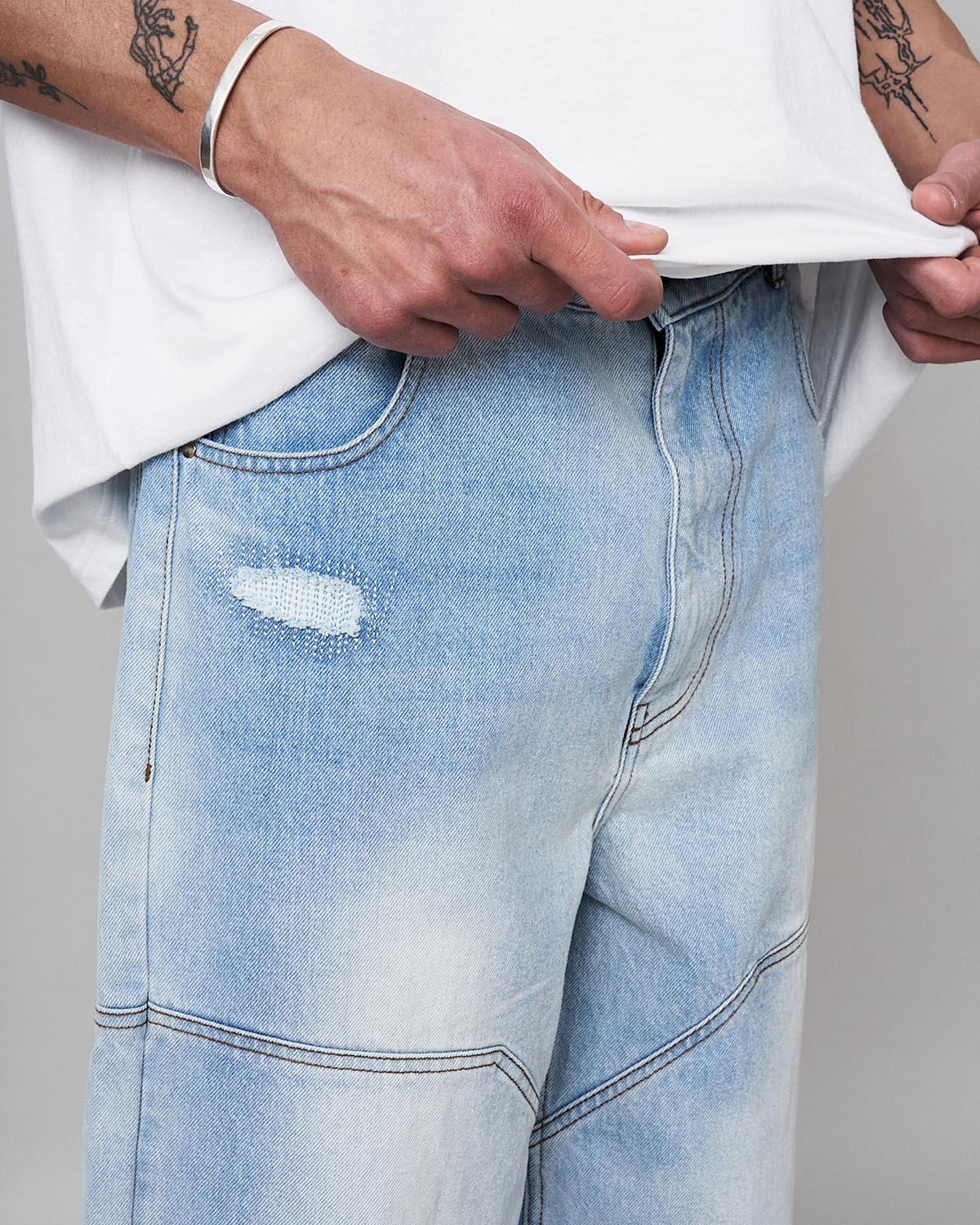 Repaired Jeans - Light Blue - LAU LAU - Kul og Koks