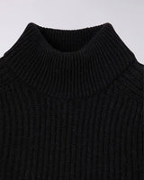 Roni High Collar Knit - Black - EDWIN - Kul og Koks
