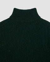Roni High Collar Knit - Kombu Green - EDWIN - Kul og Koks
