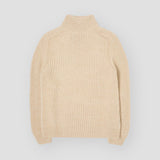 Roni High Collar Sweater - Beige