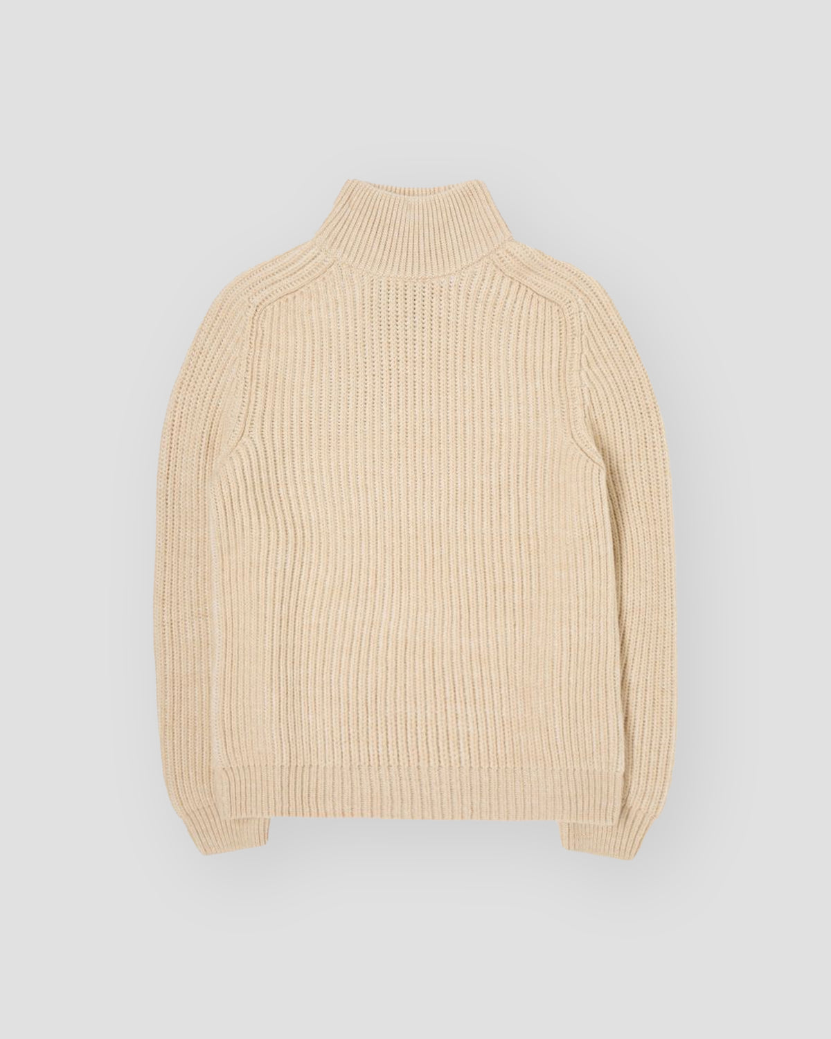 Roni High Collar Sweater - Beige