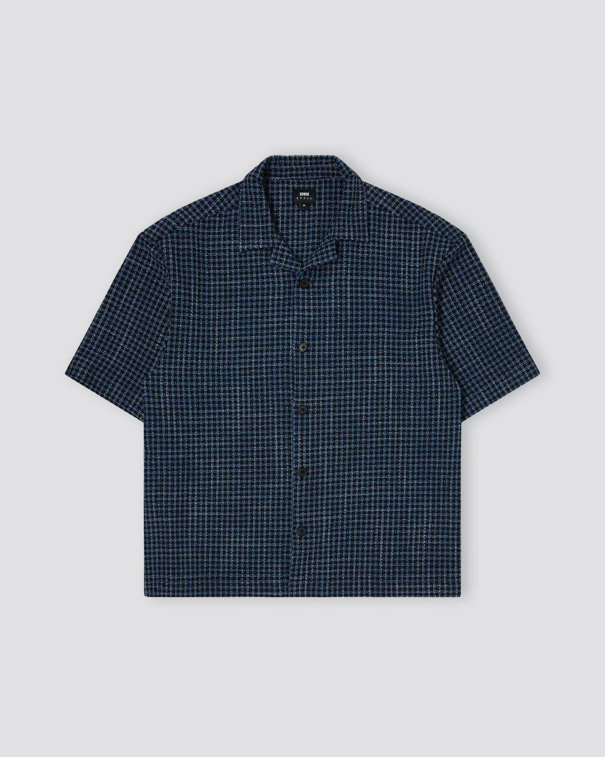 Saga Shirt SS - Blue Black - EDWIN - Kul og Koks