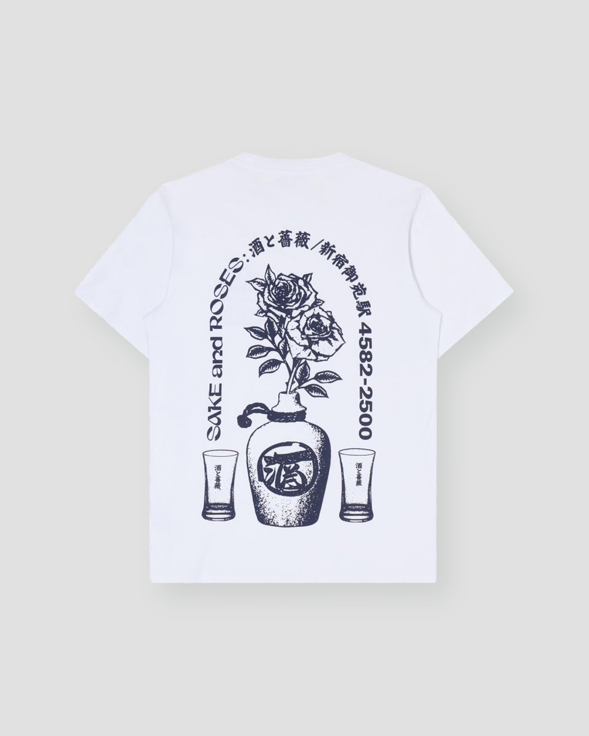 Sake And Roses T-shirt - White