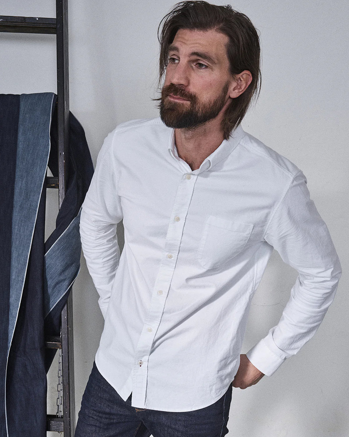 Sandro Oxford Shirt - White