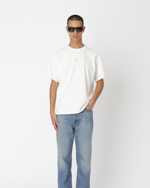 Staff Boxy T-shirt - White Washed