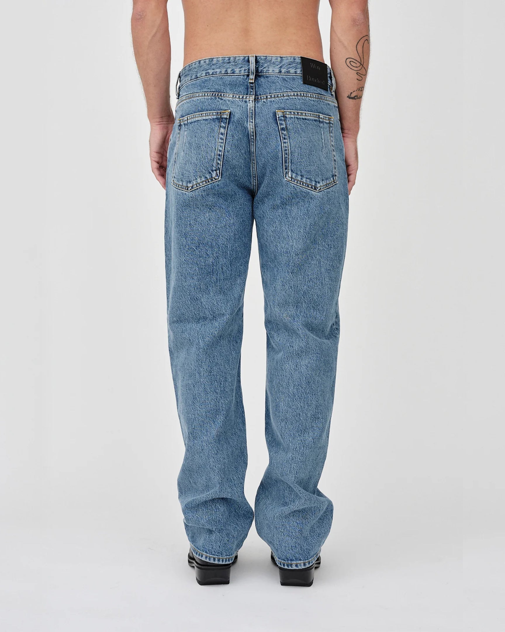 Steve Cut Jeans - Cut blue