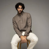 Theo Linen Shirt - Chocolate Chip